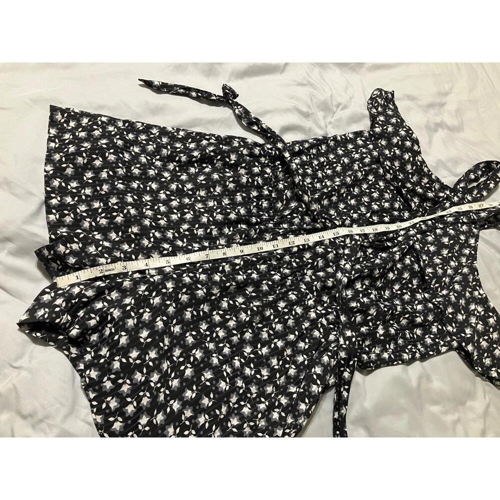 Floral Print Loft Petites Romper Women’s XSP Black White Summer One Piece - Picture 6 of 7